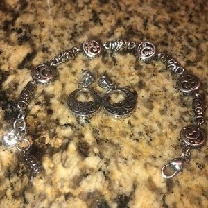 Brighton bracelet and earrings
